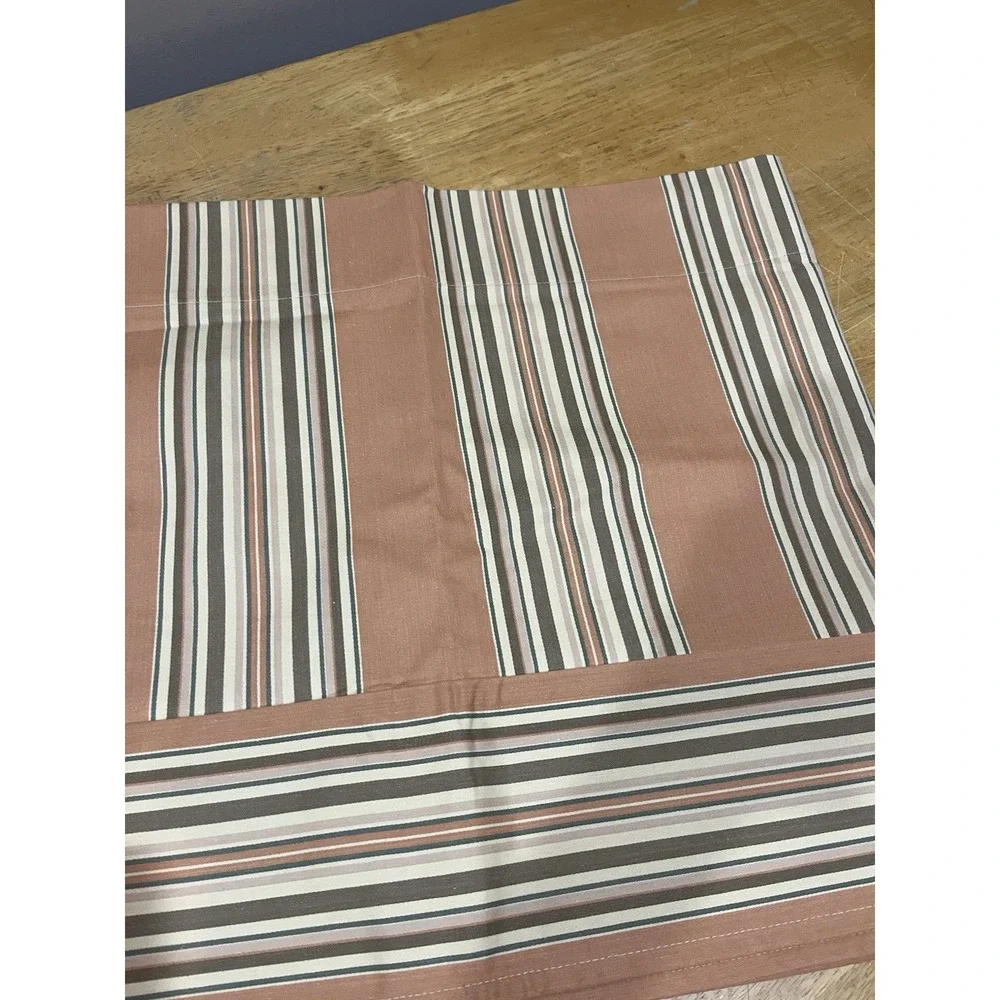 American Living Ralph Lauren Sea Island‎ Orange Green Stripes Valance 79x17